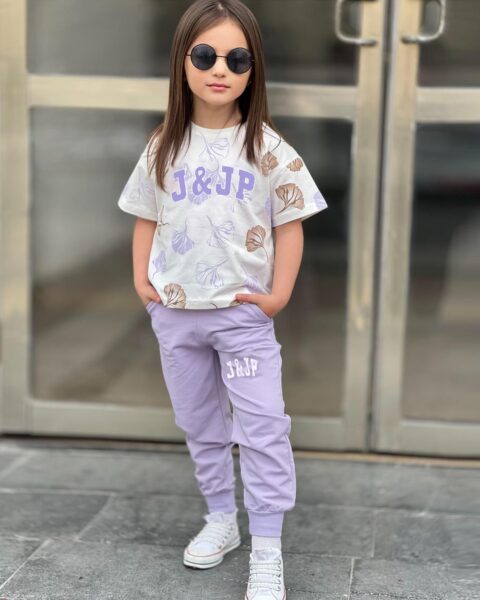 Kids-Girls- Set-Purple