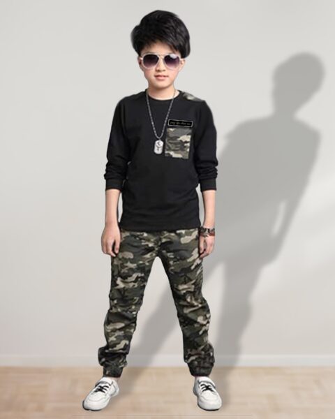 J&JP Kids Printed Full Sleeve T-shirt and Pant