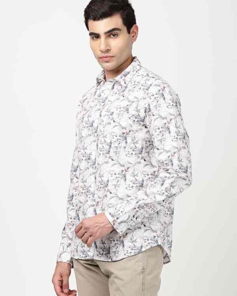 Men Printed Full Sleeve Cotton Blend Shirt