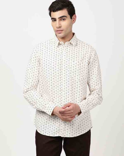 Men Printed Full Sleeve Cotton Blend Shirt