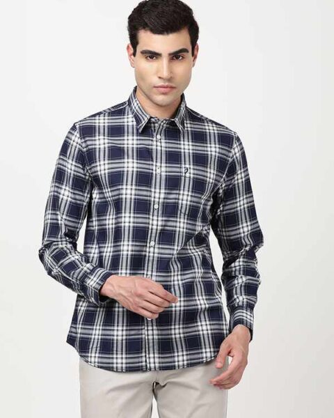 Men Checked Full Sleeve Cotton Shirt