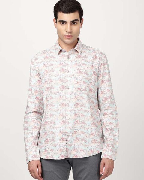 Men Printed Full Sleeve Cotton Blend Shirt