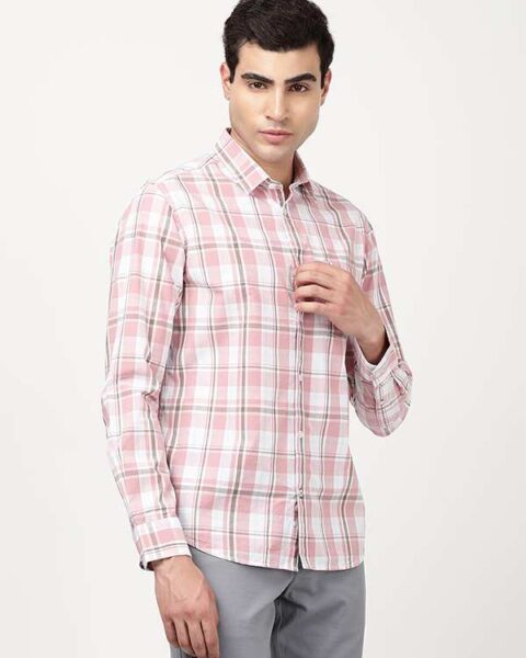 Men Checked Full Sleeve Cotton Shirt