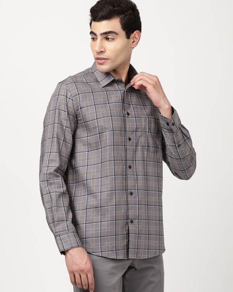 Men Checked Full Sleeve Cotton Shirt