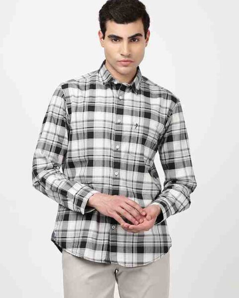 Men Checked Full Sleeve Cotton Shirt