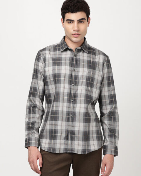 Men Checked Full Sleeve Cotton Shirt