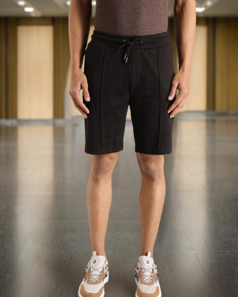 Men Solid Cotton Blend Shorts