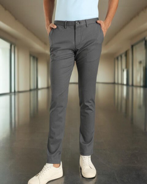 Men Urban Fit Polyester Blend Trouser