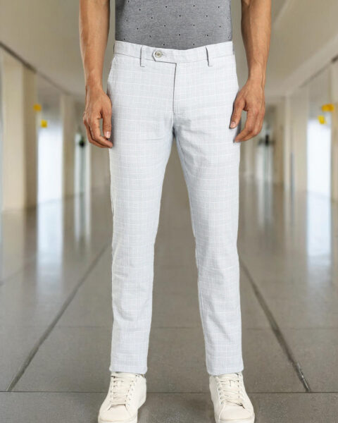 Men Brooklyn Fit Cotton Blend Trouser