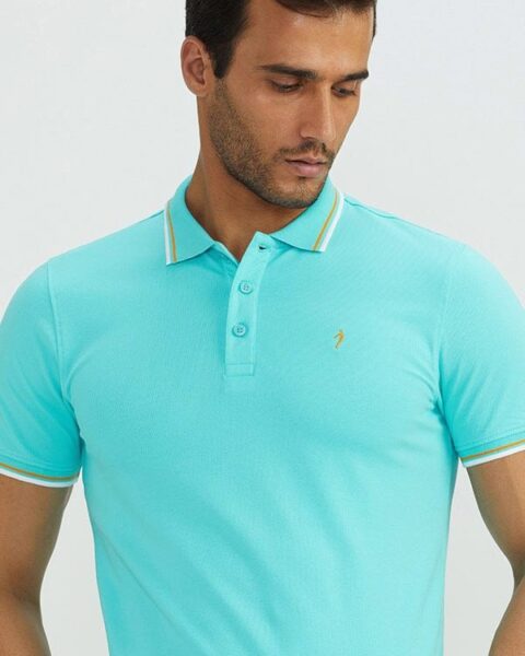 Men Solid Polo T-Shirt