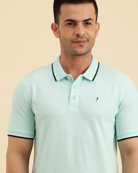 Men Solid Polo T-Shirt