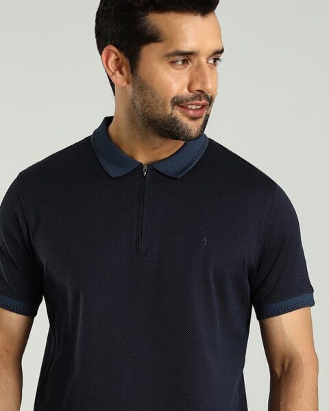 Men Solid Polo T-Shirt