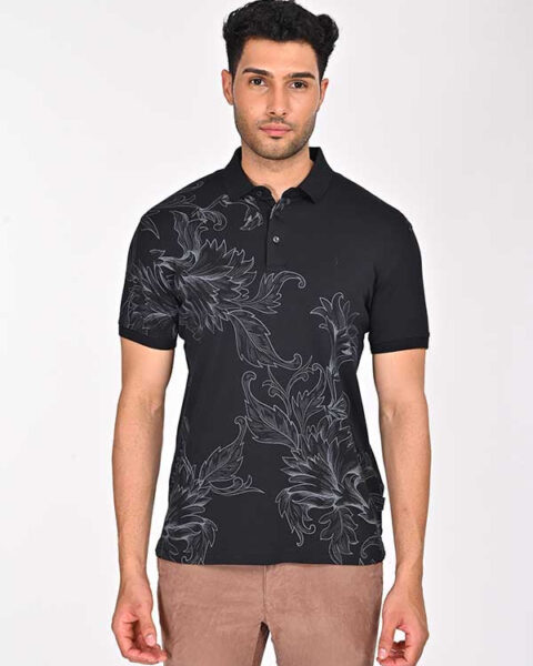 Men Printed Polo T-Shirt
