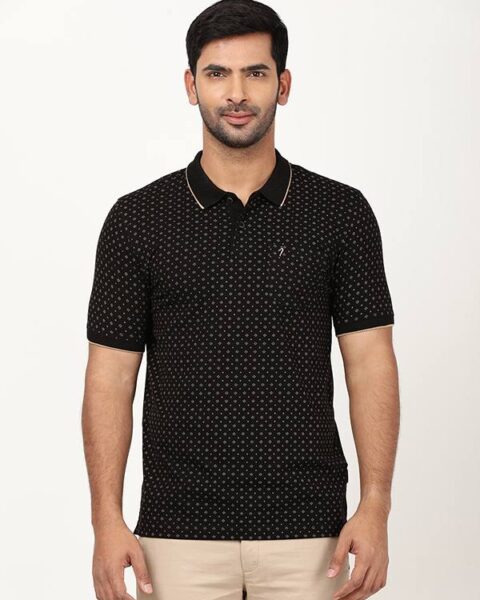 Men Printed Polo T-Shirt