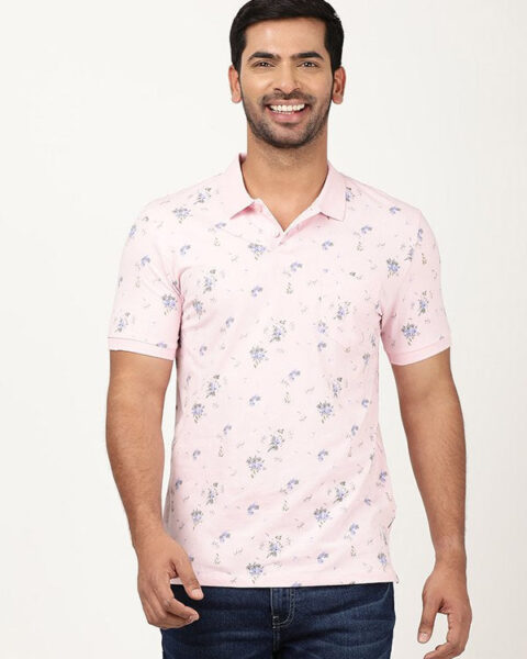 Men Printed Polo T-Shirt