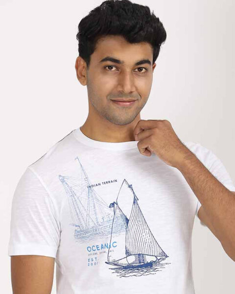Men Graphic Crew Neck T-Shirt