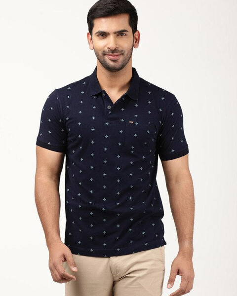 Men Printed Polo T-Shirt