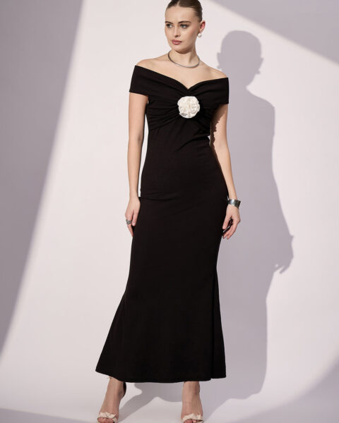 Off Shoulder Rose Dress