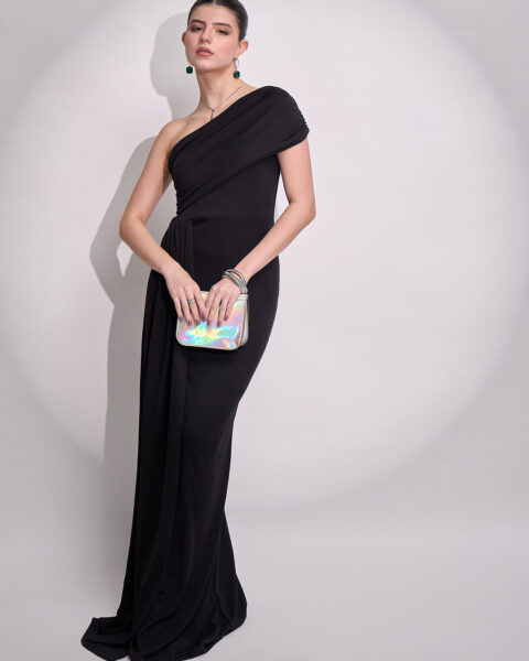 One Shoulder Maxi Dress